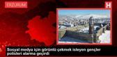 Sosyal medya için görüntü çekmek isteyen gençler polisleri alarma geçirdi