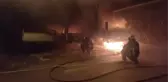 Erbaa'da çıkan yangında 4 araç ve tarım aletleri zarar gördü