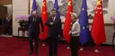 Çin Devlet Başkanı Xi Jinping, Avrupa Konseyi Başkanı ve Avrupa Komisyonu Başkanı ile bir araya geldi