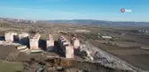 Dinamit ile patlatılan binalar saniyeler içinde böyle yıkıldı
