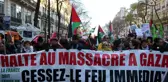 Paris'te İsrail'in Gazze Şeridi'ndeki saldırıları protesto edildi