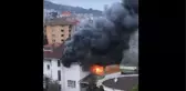 Giresun Üniversitesine ait kullanılmayan sosyal tesiste yangın çıktı