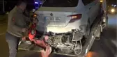 Denizli Merkezefendi ilçesinde motosiklete çarpan otomobil olay yerinden kaçtı