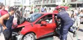 Antalyasporlu Naldo'nun 4 yaşındaki oğlunun ve kayınpederinin hayatını kaybettiği kazanın görüntüleri ortaya çıktı