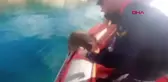 Kaş Yat Limanı'nda Misinaya Dolanan Kaplumbağa Kurtarıldı