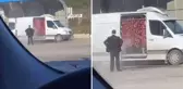 Oto yıkama istasyonunda sucuk yıkadılar