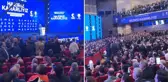 Cumhurbaşkanı Erdoğan konuşurken salon, ''İstanbul bizimdir bizim kalacak'' sloganı ile inledi