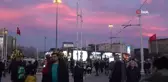 Taksim'de hayran bırakan gün batımı manzarası
