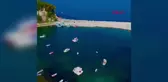 Bartin'da balıkçı limanı deniz kumu ile doldu