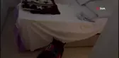 Narkotik köpeği bazanın içerisindeki uyuşturucuyu buldu
