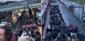 İstanbullunun metrobüs çilesi! Yağmurun altında kalakaldılar