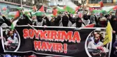 Batman'da İsrail'in Gazze'ye yönelik saldırılarını protesto eden sivil toplum kuruluşları ateşkes çağrısı yaptı
