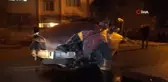 Burdur'da kontrolden çıkan otomobil duvara çarptı: 2 yaralı
