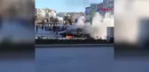 Burdur'da Kırmızı Işıkta Bekleyen Otomobil Yangında Kullanılamaz Hale Geldi