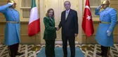 Cumhurbaşkanı Erdoğan, İtalya Başbakanı Meloni'yi kabul etti