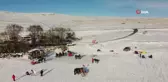 Çıldır Gölü'nde renkli görüntüler