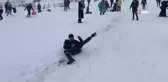 Ayder Kardan Adam Festivali'nde vatandaşlar doyasıya eğlendi