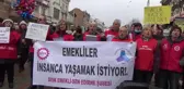 Edirne'de Emekliler, Maaş Zamlarını Protesto Etti
