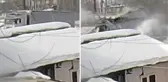 Muş'ta trenin büyükbaş hayvan yüklü tıra çarptığı kazanın görüntüleri ortaya çıktı