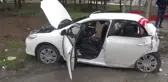 Bolu'da Kırmızı Işıkta Bekleyen Otomobile Arkadan Çarpan Kamyonet Kazası
