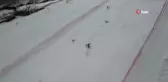 Ergan Dağı'nda yamaç paraşütlü kayak keyfi
