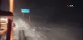 Antalya-Konya karayolunda kar yağışı