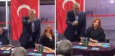 Belediye başkan adayı vatandaşa el hareketi yaptı