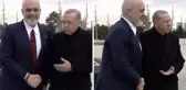 Arnavutluk Başbakanı Rama'nın kaban giymemesi Cumhurbaşkanı Erdoğan'ı şaşırttı: Ne yapacağız, üşümüyor mu?