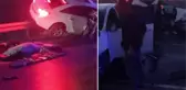 Kaza sonrası savrulan otomobil bariyerlere saplandı! Anne ve baba öldü, kızları yaralandı