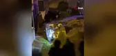 Sitenin bahçesine uçan araçtaki 3 kişi yaralandı