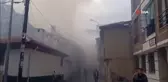 Sandıklı'da ev yangını, itfaiyenin alevlere müdahalesi sürüyor