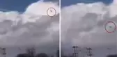 Askeri uçağın düşme anı kamerada! Pilot son anda paraşütle atladı