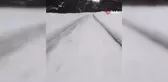 Snowboardcu Doğu Ekspresi'nin Üzerinden Atladı