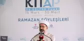 Diyanet İşleri Başkanı Erbaş, İstanbul'da söyleşi ve imza gününe katıldı
