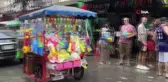 Tayland'da renkli görüntülerle başlayan Su Festivali