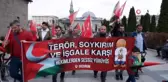 Sağlıkçılar Erzurum'da Gazze için yürüdü