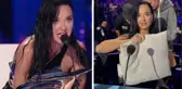 Katy Perry canlı yayında kıyafetsiz kaldı! Katy Perry'nin elbisesi mi koptu?