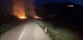 Erzincan'da örtü yangını itfaiyenin müdahalesiyle söndürüldü