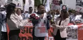 Sağlıkta Şiddetle Mücadele Günü'nde sağlık çalışanları protesto etti
