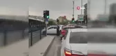 Alibeyköy'de tramvay arızası trafikte uzun kuyruk oluşturdu