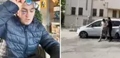 Engelli gence sokak ortasında yumruklu saldırı! Kaçan saldırgan kıskıvrak yakalandı