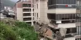 Bursa'da istinat duvarı çöktü, 2 kişi yaralandı