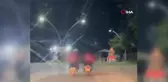 Kuryelerin tehlikeli yolculuğu kamerada
