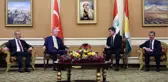 Cumhurbaşkanı Erdoğan, IKBY Başkanı Barzani ile Erbil'de görüştü: PKK artık gündemden çıkarılmalı