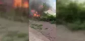 Sinop'un Ayancık ilçesinde çıkan yangında 2 ev kullanılamaz hale geldi