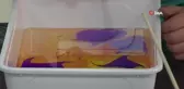 Yabancı öğrenciler Ankara'da ebru sanatı ile tanıştı