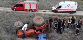 Şarampole devrilen traktörün altında kalan sürücü hayatını kaybetti