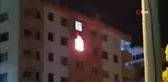 Konya'da bir apartmanın 9'uncu katı alevlere teslim oldu