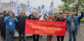 Zonguldak'ta Çinli mühendislerden 1 Mayıs yürüyüşü