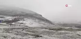 Beytüşşebap ilçesinin yüksek kesimlerine kar yağdı
